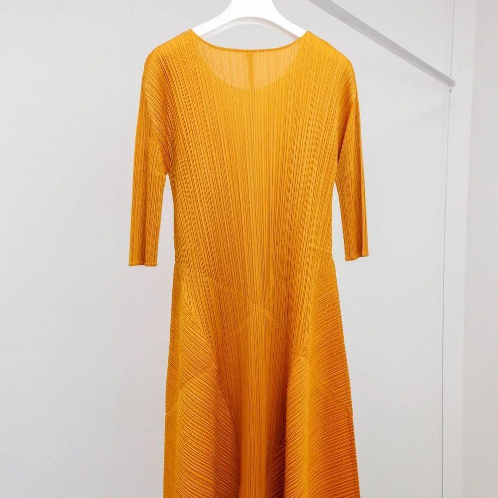 !!SOLD!! Pleats Please Issey Miyake Long Sleeve Dress - Picture 2 of 6